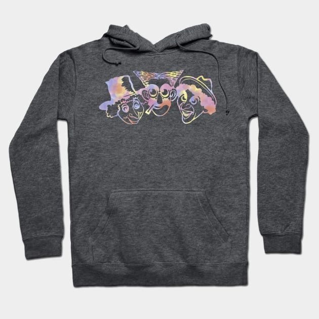 Marx Brothers Multi Color Hoodie by Owllee Designs